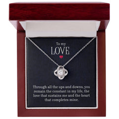 To My Love - Lov eKnot Necklace