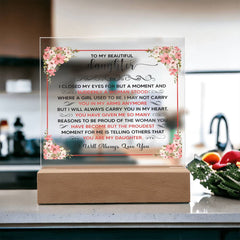 To My Beautiful Daughter – Acrylic Square