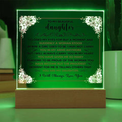 To My Beautiful Daughter – Acrylic Square